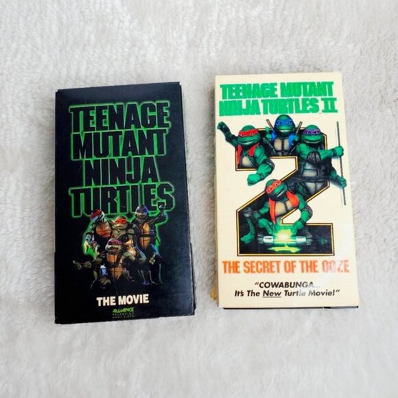 Teenage Mutant Ninja Turtles Other - Teenage Mutant Ninja Turtles Movie Secret Of The Ooze 90s VHS Set X2
